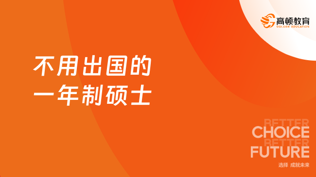 不用出國(guó)的一年制碩士