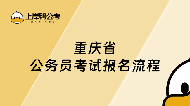 重庆省公务员考试报名流程