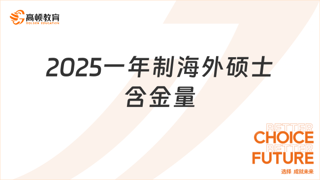 2025一年制海外硕士含金量