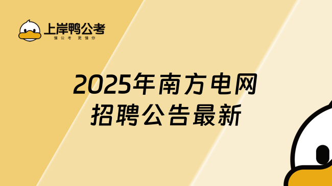 2025年南方电网招聘公告最新