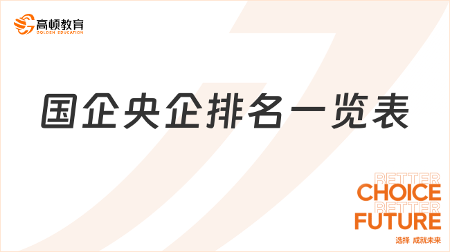國(guó)企央企排名一覽表