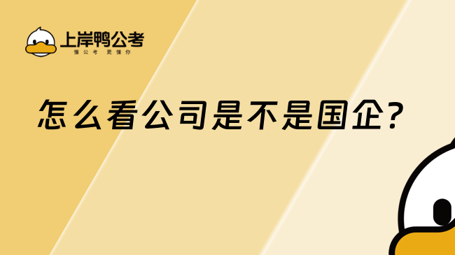 怎么看公司是不是国企?