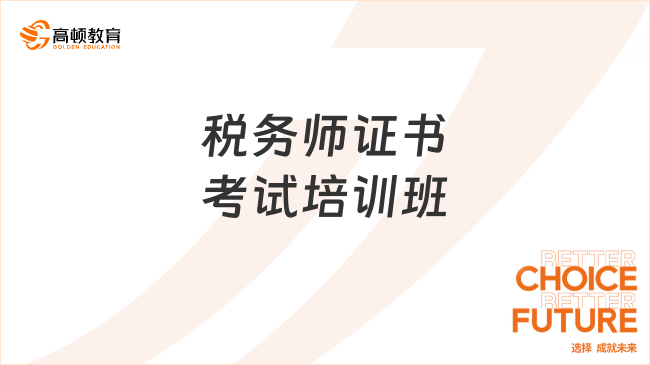 税务师证书考试培训班