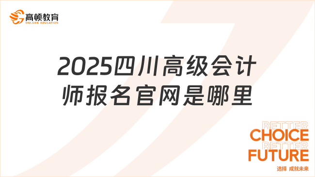 2025四川高级会计师报名官网是哪里