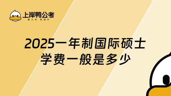 2025一年制國際碩士學費一般是多少？熱門項目學費匯總！
