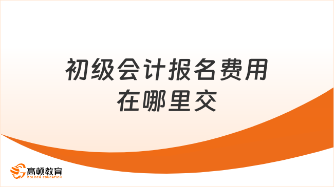 初级会计报名费用在哪里交