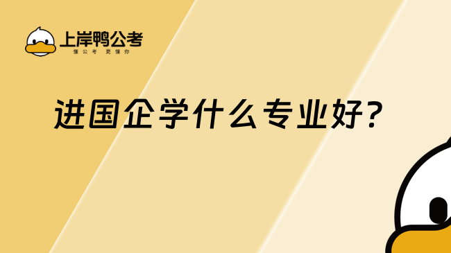 進(jìn)國企學(xué)什么專業(yè)好？