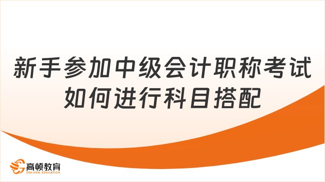 新手参加中级会计职称考试如何进行科目搭配