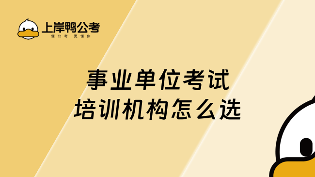 事业单位考试培训机构怎么选