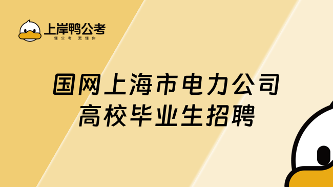 国网上海市电力公司高校毕业生招聘