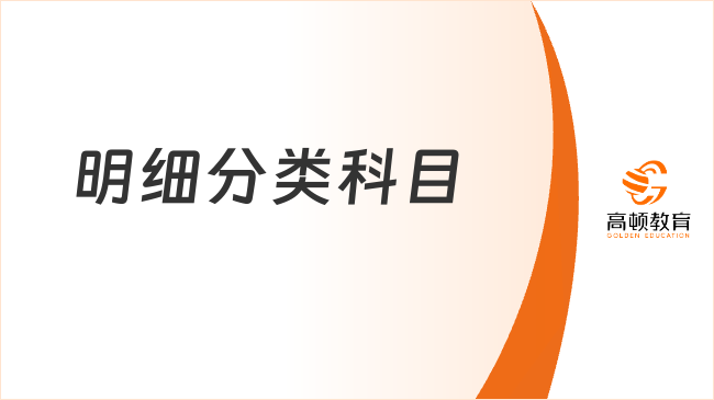 2025年初級(jí)會(huì)計(jì)實(shí)務(wù)必考考點(diǎn)：明細(xì)分類科目