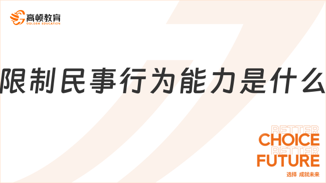 限制民事行為能力是什么