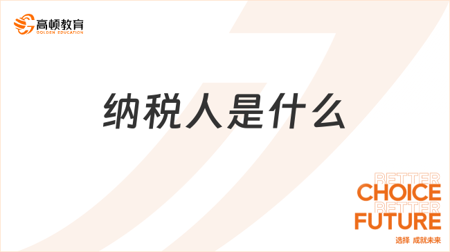 納稅人是什么