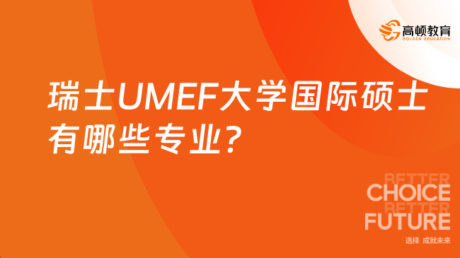 瑞士UMEF大學(xué)國(guó)際碩士有哪些專業(yè)？四大熱招專業(yè)！