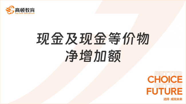 現(xiàn)金及現(xiàn)金等價物凈增加額