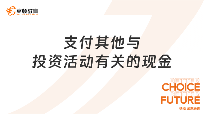 支付其他與投資活動有關(guān)的現(xiàn)金是什么？