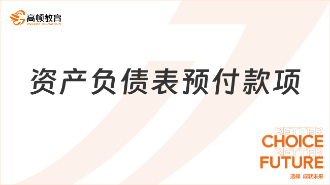 資產(chǎn)負(fù)債表預(yù)付款項