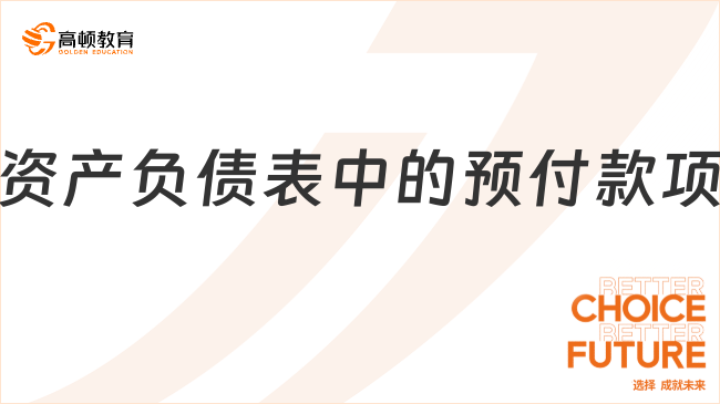 資產(chǎn)負(fù)債表中的預(yù)付款項(xiàng)的含義