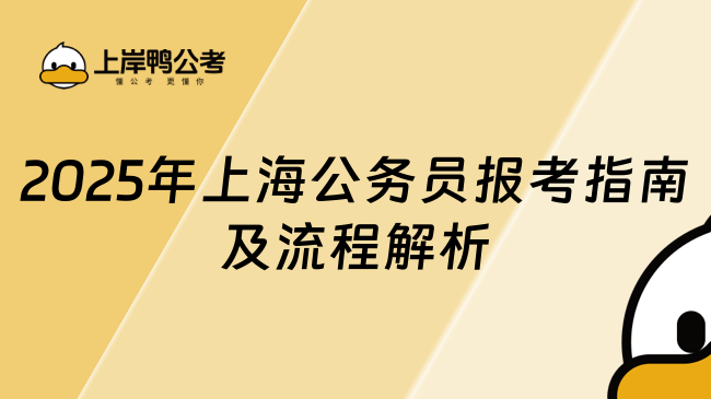 2025年上海公务员报考指南及流程解析