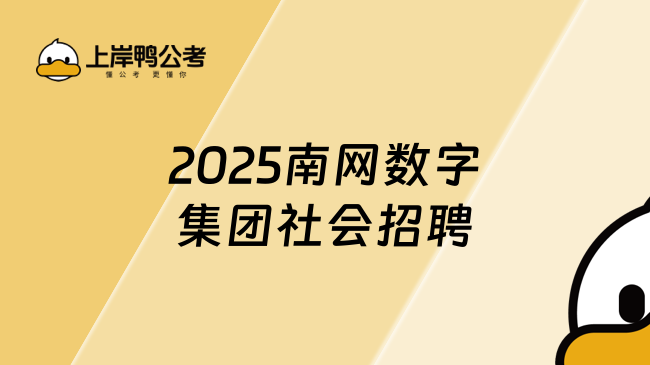 2025南网数字集团社会招聘
