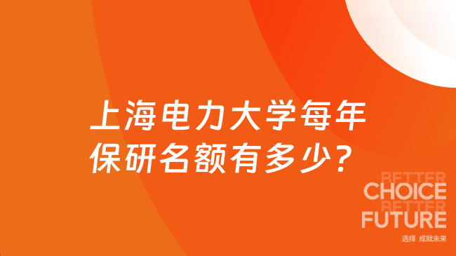 上海电力大学每年保研名额有多少？占比多少？