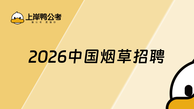 2026中国烟草招聘