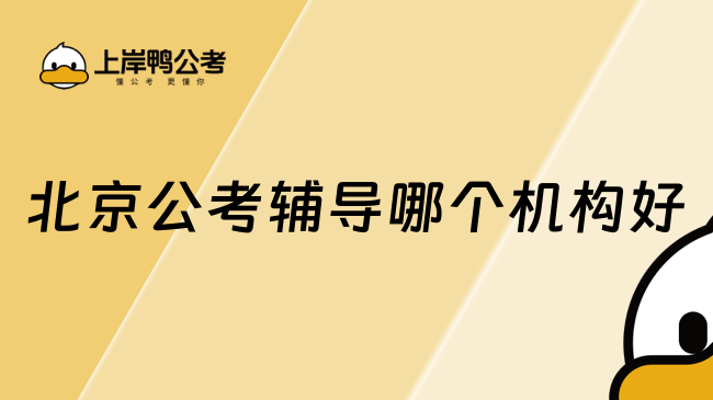 北京公考辅导哪个机构好