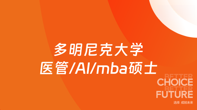 多明尼克大学医管/AI/mba硕士