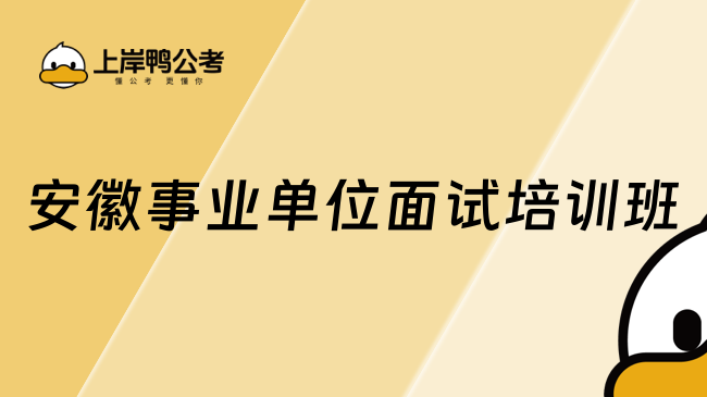 安徽事业单位面试培训班