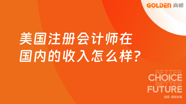美国注册会计师在国内的收入怎么样？