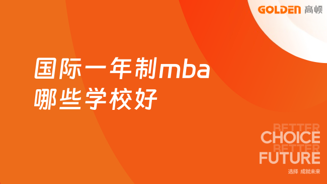 国际一年制mba哪些学校好